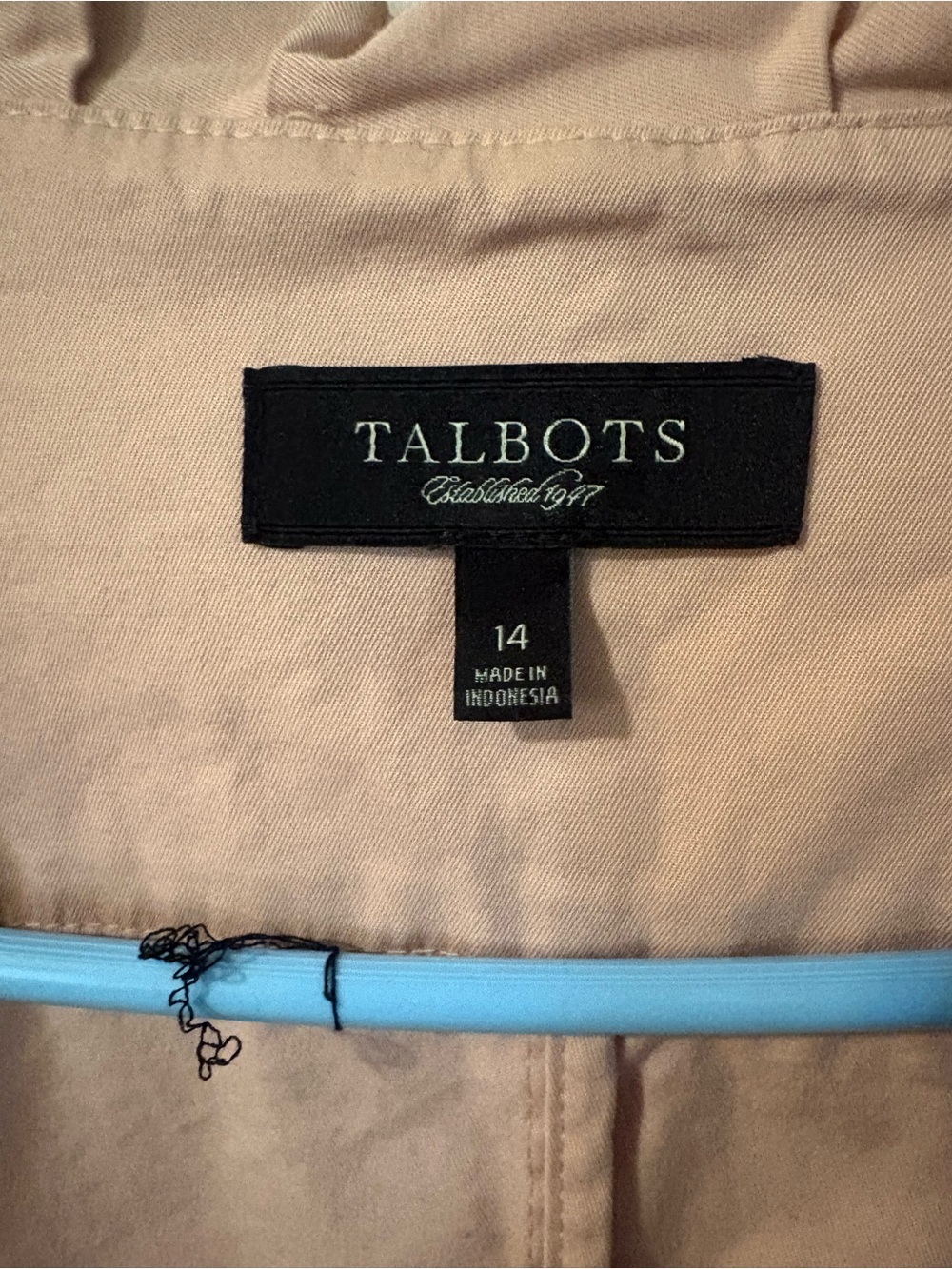 Talbots Tan Trench Coat - Classic Lightweight Trench